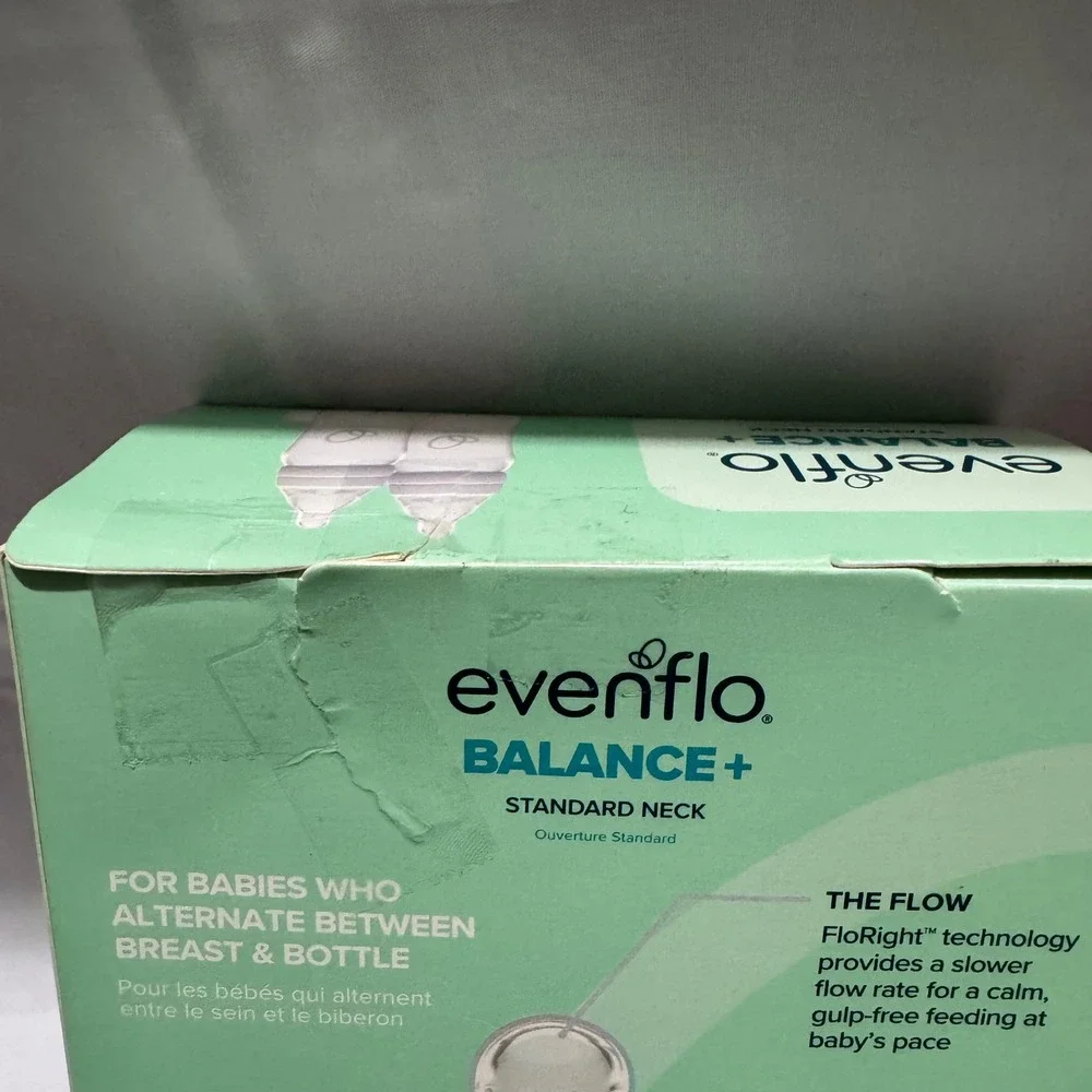 Evenflo Balance Plus Standard Neck‎ Baby Bottles 2 Count 9 oz BPA Free